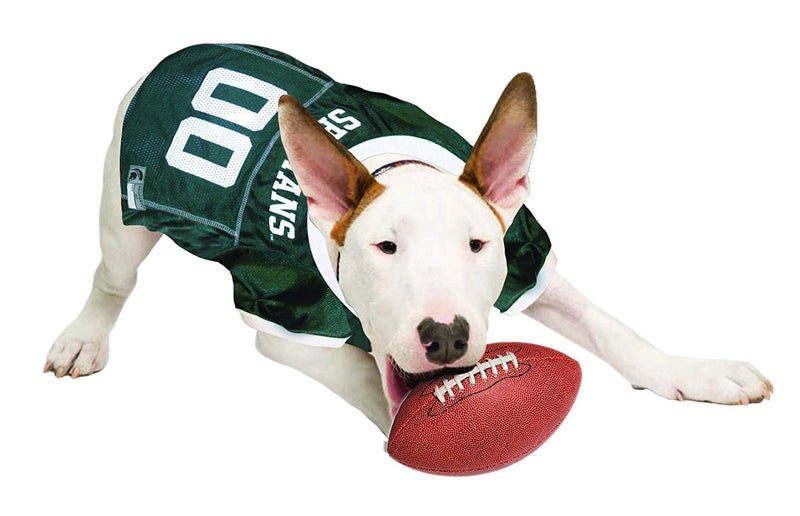 Pets First NCAA College Michigan State Spartans Mesh Jersey for DOGS & CATS  Size Small  Licensed Dog Jersey with your Favorite Football/Basketball College Team - Image 3